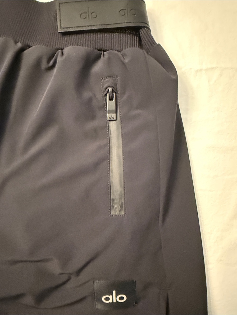 ALO Yoga High Waisted Charcoal Circle Skater Skirt with Zip Pockets - Picture 6 of 9